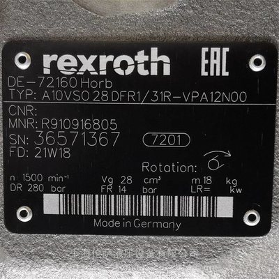 Rexroth excavator plunger pump high pressure Original packaging A10V028DFR1/31R-PSC62N00 A10VSO28DR/31L/PPA12G20+1PF2G2