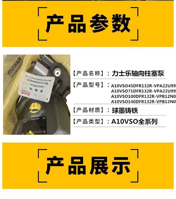 A10VSO100DRS/32L-PPB22U00 A10VSO140DR/32L-PPB22U99 Rexroth excavator high-pressure original plunger pump
